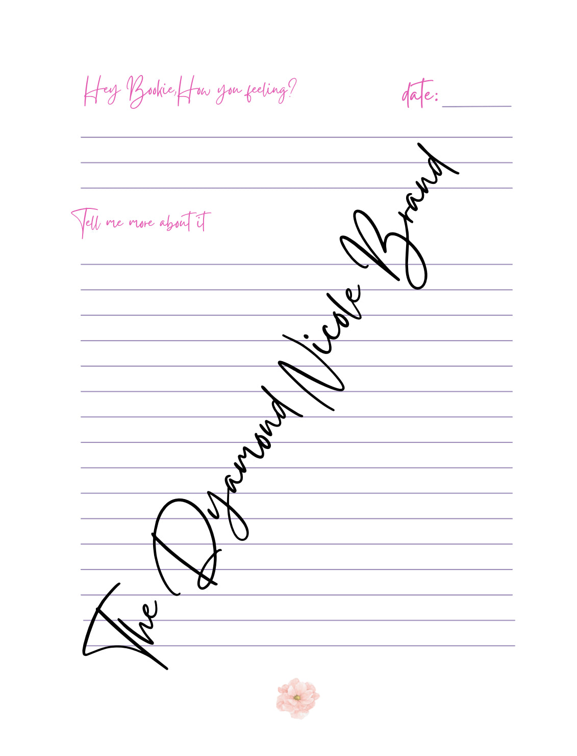 “Hey Bookie” writing journal